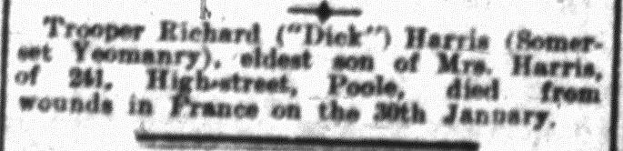 Harris, Richard Wannacott, \"Dick\"